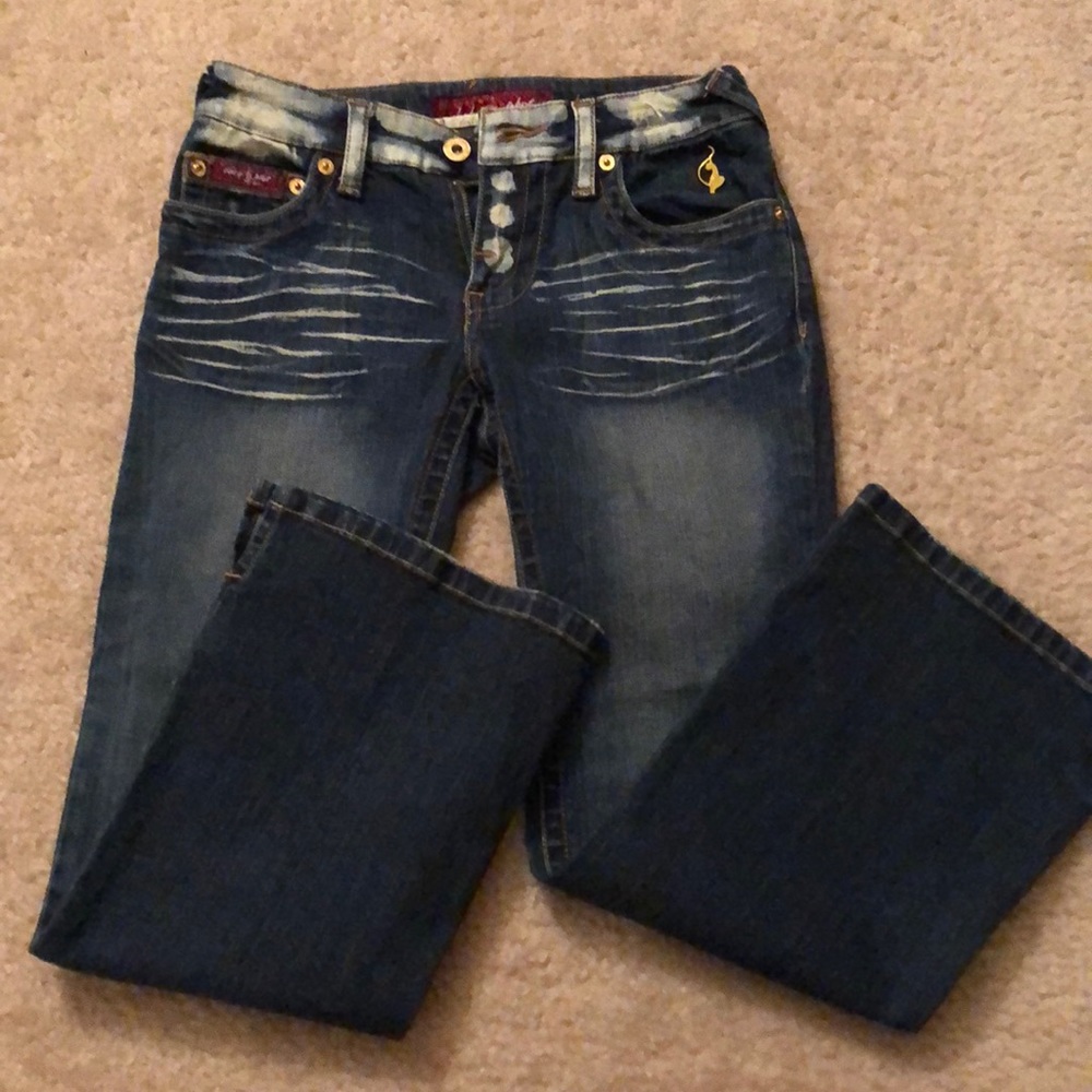 Baby Phat Capri Denim Jeans with Embroidery - Picture 4 of 5